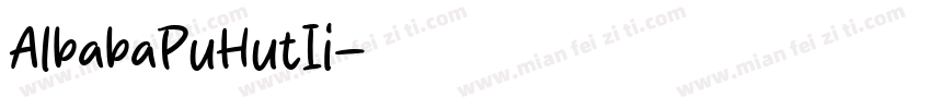 AlbabaPuHutIi字体转换