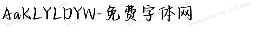 AaKLYLDYW字体转换