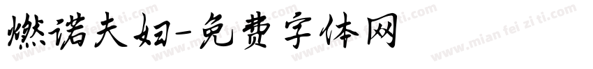 燃诺夫妇字体转换