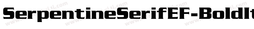 SerpentineSerifEF-BoldIta字体转换