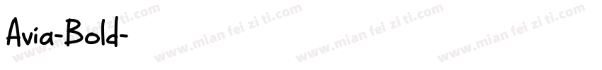 Avia-Bold字体转换