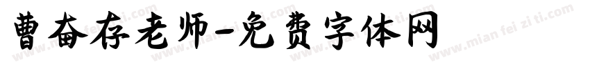 曹奋存老师字体转换