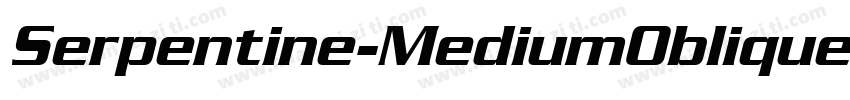 Serpentine-MediumOblique字体转换