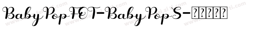 BabyPopFOT-BabyPopS字体转换