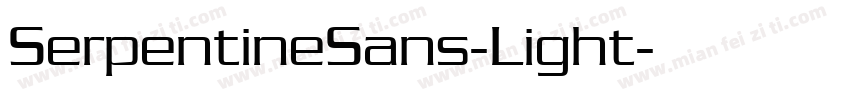 SerpentineSans-Light字体转换