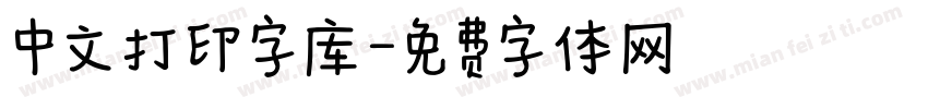 中文打印字库字体转换