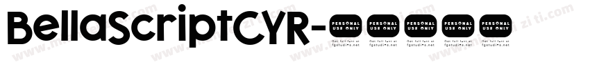 BellaScriptCYR字体转换