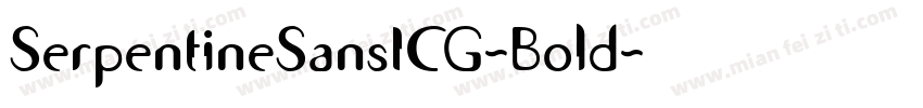 SerpentineSansICG-Bold字体转换
