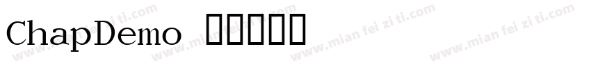 ChapDemo字体转换