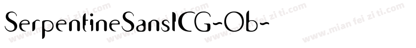 SerpentineSansICG-Ob字体转换