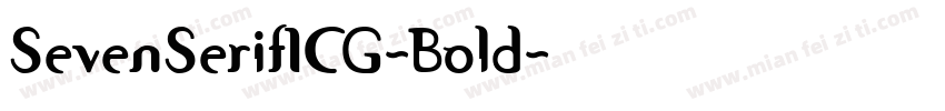 SevenSerifICG-Bold字体转换