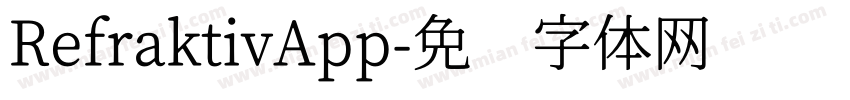 RefraktivApp字体转换