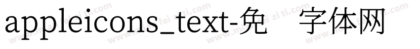 appleicons_text字体转换