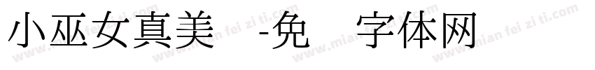 小巫女真美丽字体转换