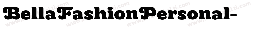 BellaFashionPersonal字体转换
