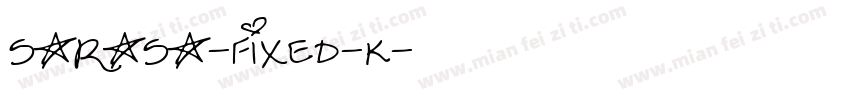 sarasa-fixed-k字体转换