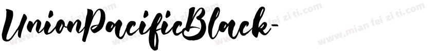 UnionPacificBlack字体转换