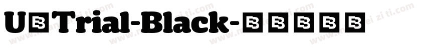 U8Trial-Black字体转换