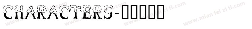 CHARACTERS字体转换