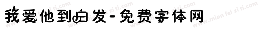 我爱他到白发字体转换