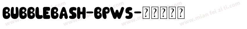 BubbleBash-BPW5字体转换