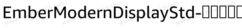 EmberModernDisplayStd字体转换