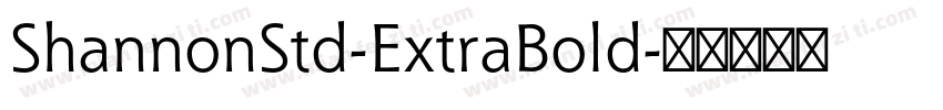 ShannonStd-ExtraBold字体转换