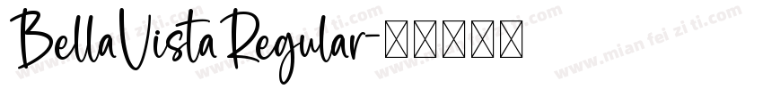 BellaVistaRegular字体转换