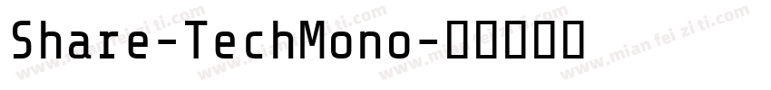 Share-TechMono字体转换