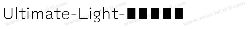 Ultimate-Light字体转换