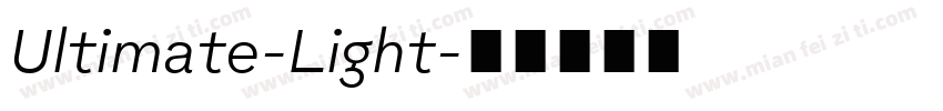 Ultimate-Light字体转换