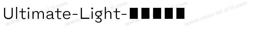 Ultimate-Light字体转换