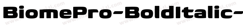 BiomePro-BoldItalic-字体转换