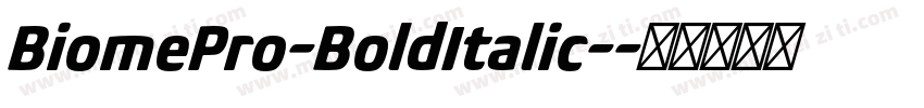 BiomePro-BoldItalic-字体转换