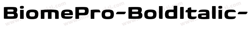 BiomePro-BoldItalic-字体转换