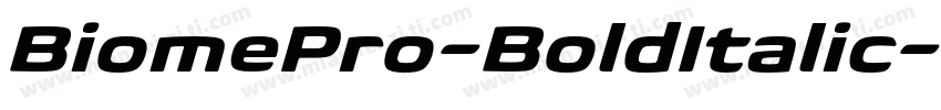 BiomePro-BoldItalic-字体转换