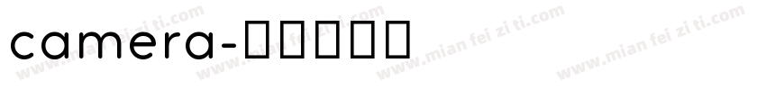 camera字体转换