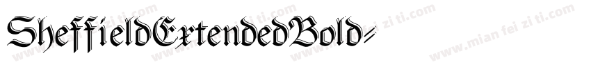 SheffieldExtendedBold字体转换