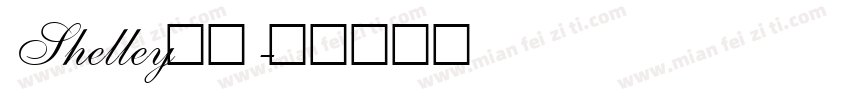Shelley字体字体转换