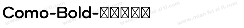 Como-Bold字体转换