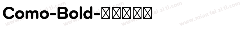 Como-Bold字体转换