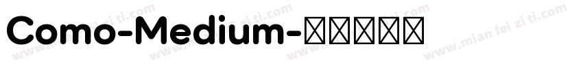 Como-Medium字体转换