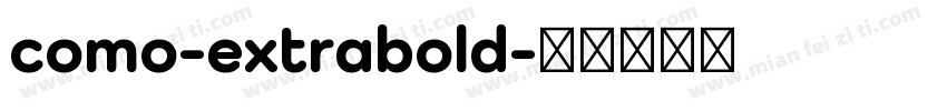 como-extrabold字体转换