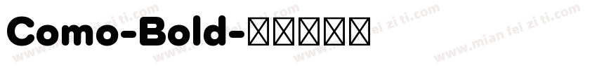 Como-Bold字体转换