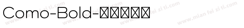 Como-Bold字体转换
