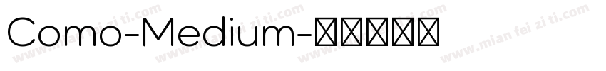 Como-Medium字体转换