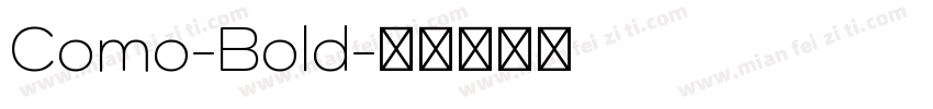Como-Bold字体转换