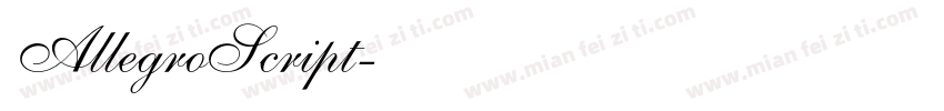 AllegroScript字体转换