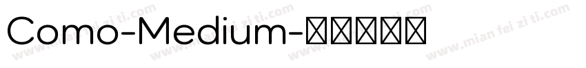 Como-Medium字体转换