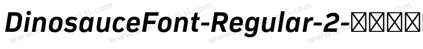 DinosauceFont-Regular-2字体转换